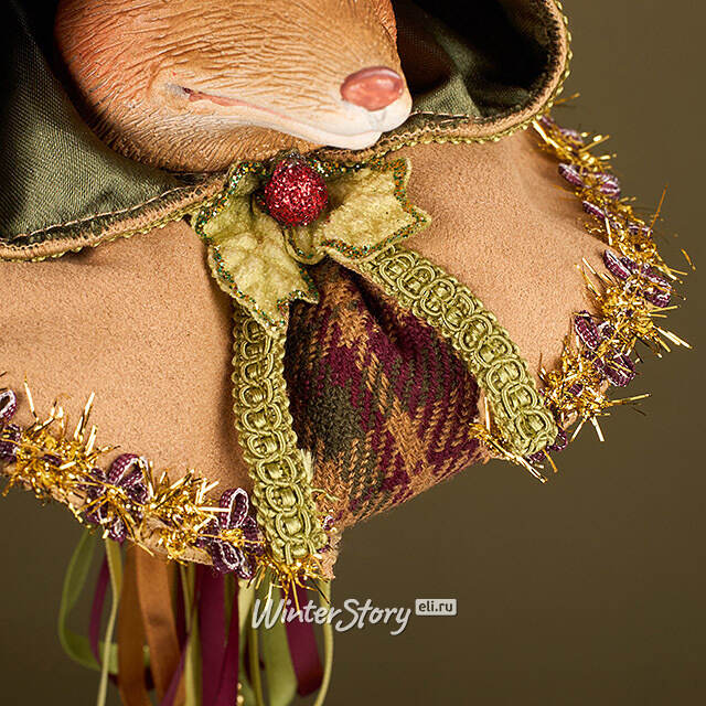 Елочная игрушка Белка Маргон - Bois Guillaume 35 см Winter Deco