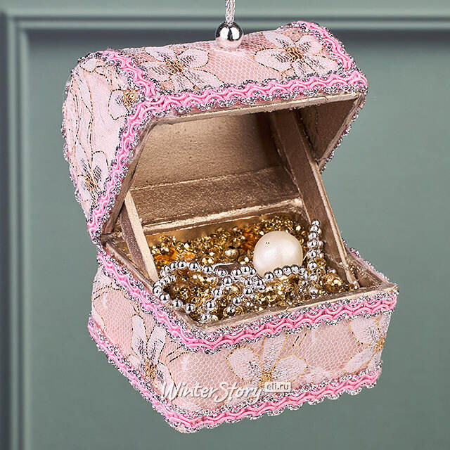 Елочная игрушка Сундук Принцессы Каролины: Monarque 9 см Winter Deco