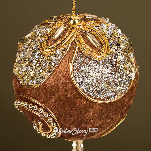 Винтажный елочный шар Roydon-Mecco 8 см Winter Deco