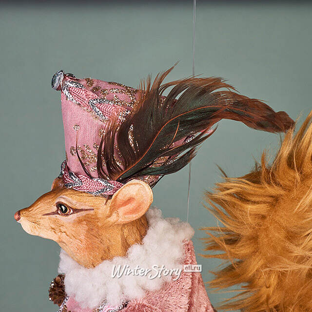 Елочная игрушка Белка Шароль - Лес Саксен 30 см Winter Deco