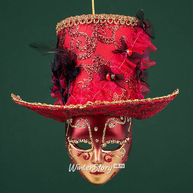 Елочная игрушка Маска Monte Grimano - Кабаре 20 см Winter Deco