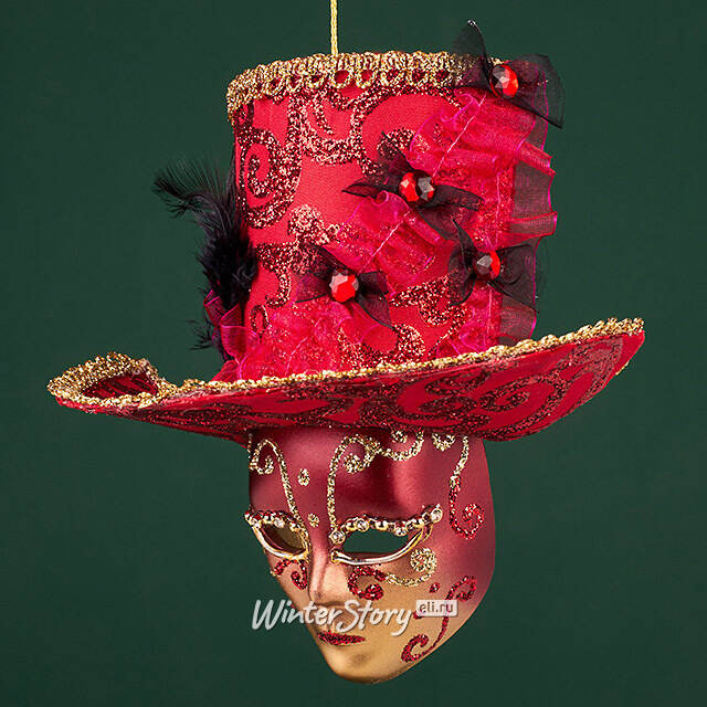 Елочная игрушка Маска Monte Grimano - Кабаре 20 см Winter Deco