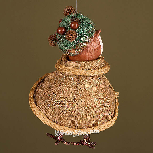 Елочная игрушка Сова Вивьен - Лес Саксен 17 см Winter Deco