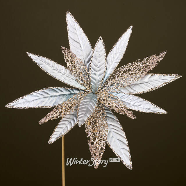 Искусственный цветок Кремелла 28 см, клипса Winter Deco