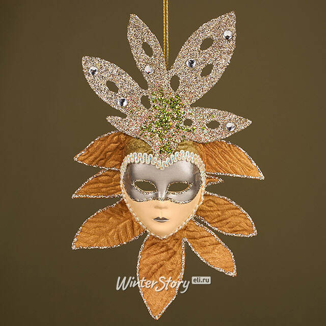 Елочная игрушка Маска - Montelupo Albese 17 см Winter Deco