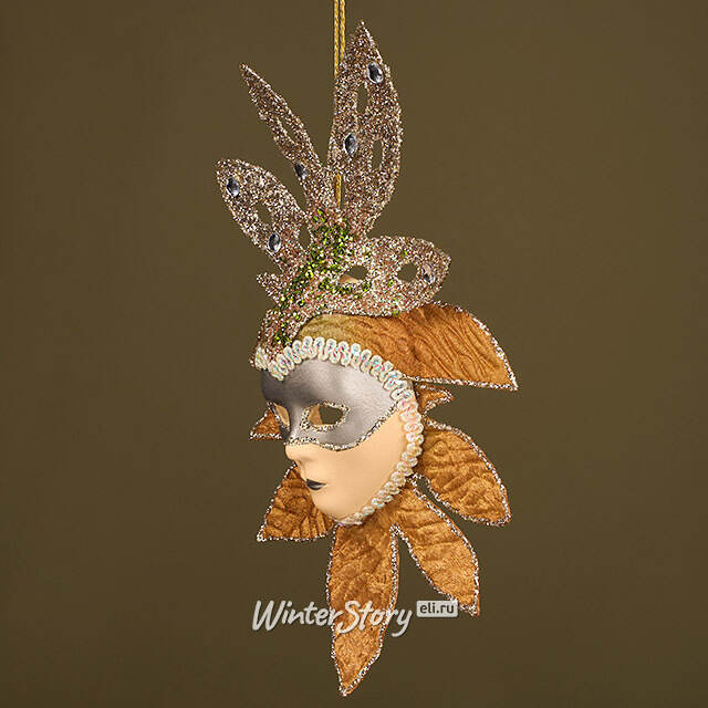 Елочная игрушка Маска - Montelupo Albese 17 см Winter Deco