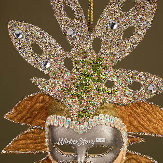 Елочная игрушка Маска - Montelupo Albese 17 см Winter Deco