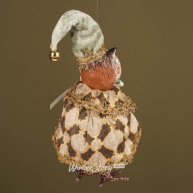 Елочная игрушка Сова Абингтон - Лес Саксен 25 см Winter Deco