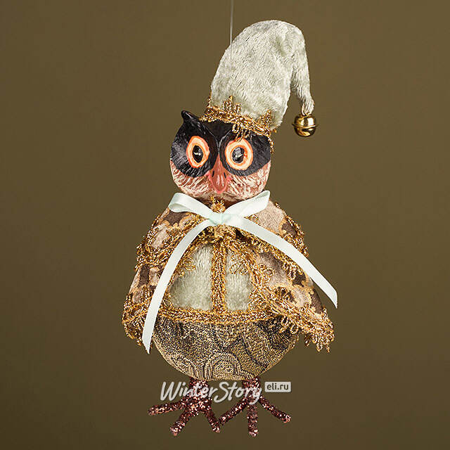 Елочная игрушка Сова Абингтон - Лес Саксен 25 см Winter Deco