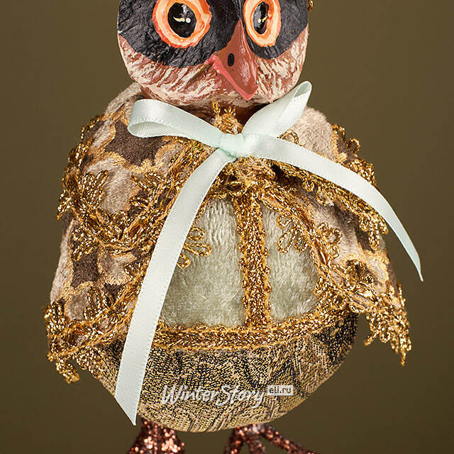 Елочная игрушка Сова Абингтон - Лес Саксен 25 см Winter Deco