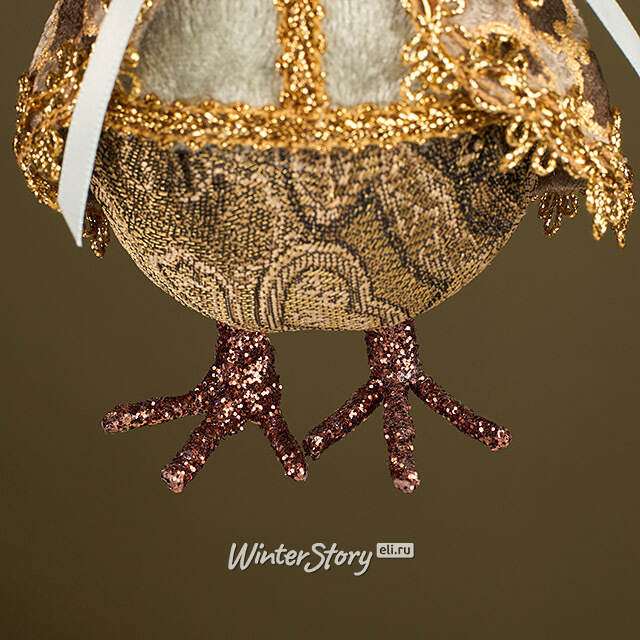 Елочная игрушка Сова Абингтон - Лес Саксен 25 см Winter Deco