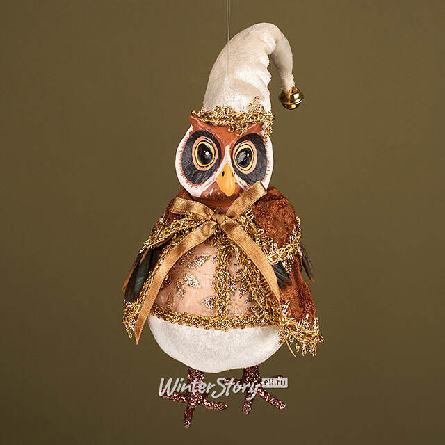Елочная игрушка Сова Гамильтон - Лес Саксен 17 см Winter Deco