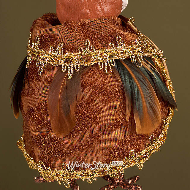 Елочная игрушка Сова Гамильтон - Лес Саксен 17 см Winter Deco