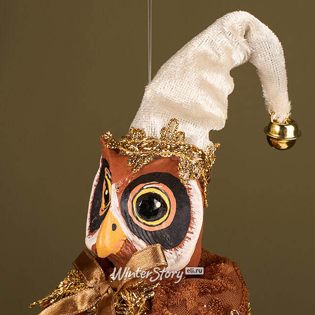 Елочная игрушка Сова Гамильтон - Лес Саксен 17 см Winter Deco