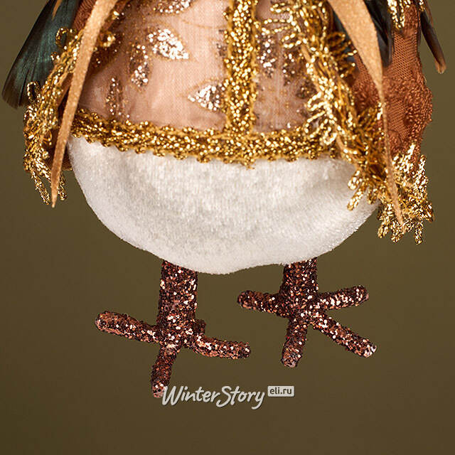 Елочная игрушка Сова Гамильтон - Лес Саксен 17 см Winter Deco