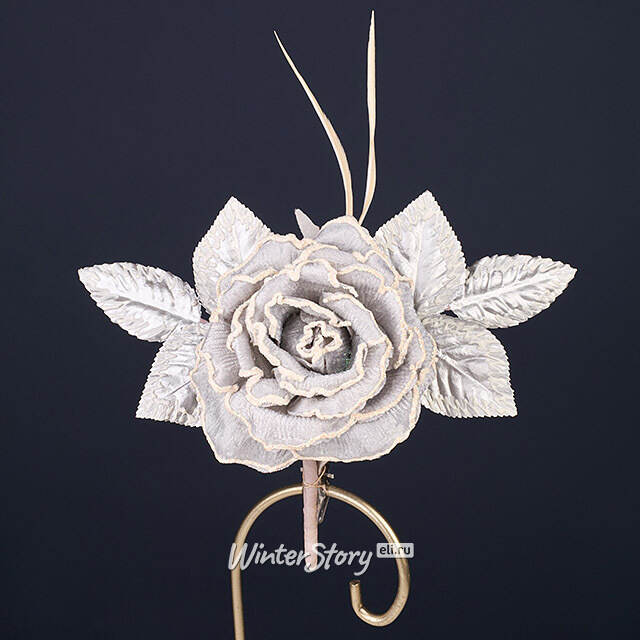 Искусственный цветок Эденбридж 20 см, клипса Winter Deco