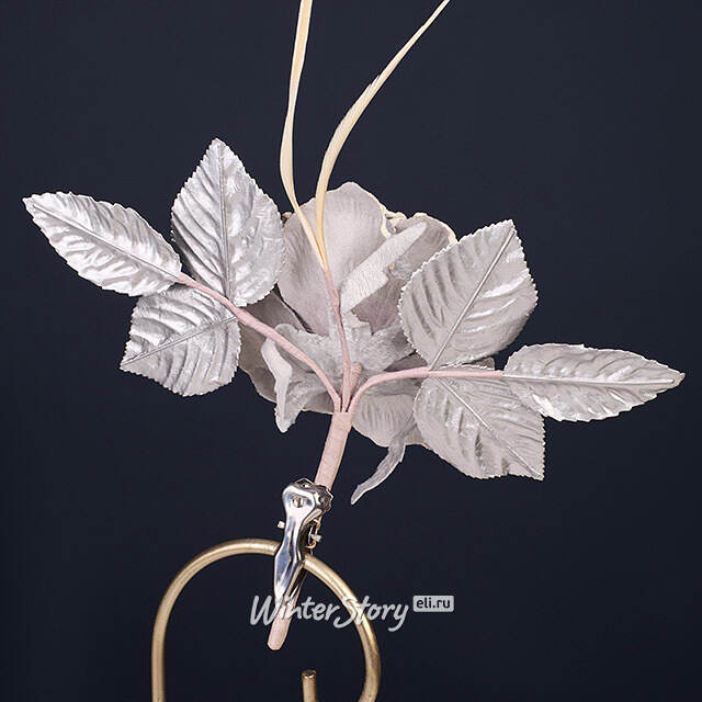 Искусственный цветок Эденбридж 20 см, клипса Winter Deco