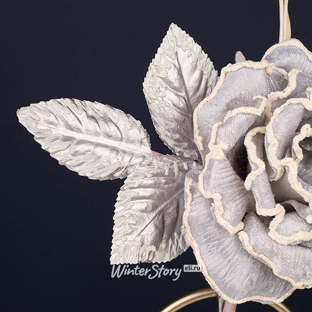 Искусственный цветок Эденбридж 20 см, клипса Winter Deco