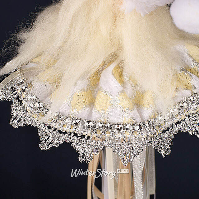 Елочная игрушка Санта Клаус - Silver Chime 20 см Winter Deco