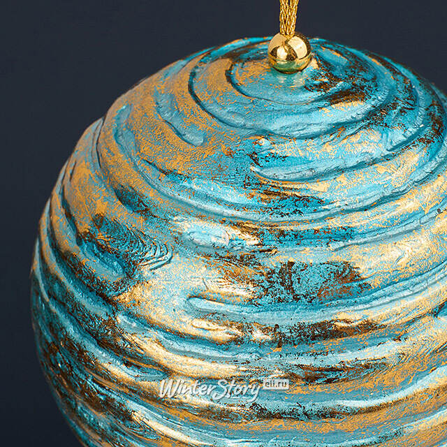 Елочный шар Nava Redonda - Аквамарин 10 см Winter Deco