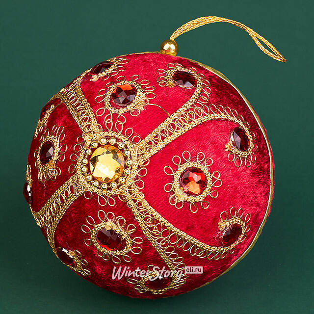 Набор винтажных елочных шаров Vallea-Makena 10 см, 6 шт Winter Deco