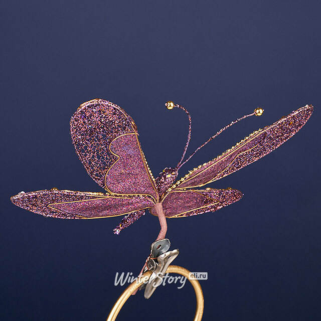 Елочная игрушка Бабочка Margate 24 см, клипса Winter Deco