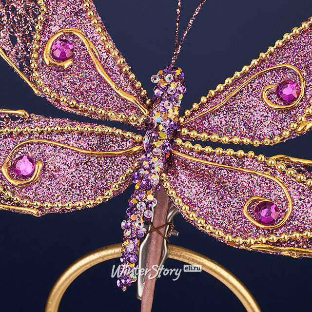 Елочная игрушка Бабочка Margate 24 см, клипса Winter Deco