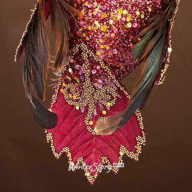 Елочная игрушка Сова Анжелина: Magic Masquerade 41 см Winter Deco