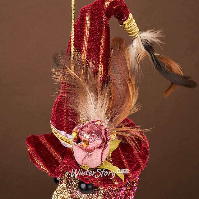 Елочная игрушка Сова Анжелина: Magic Masquerade 41 см Winter Deco