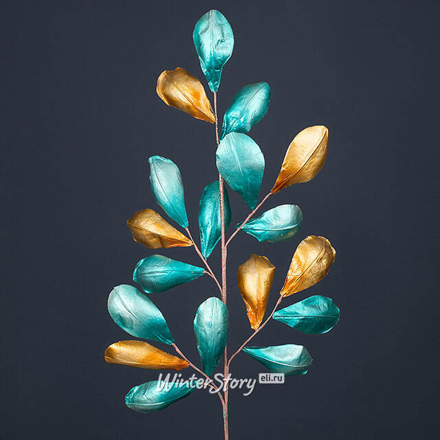 Декоративная ветка Salford Priors 80 см бирюзовая Winter Deco