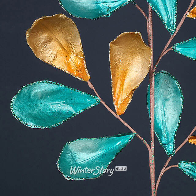 Декоративная ветка Salford Priors 80 см бирюзовая Winter Deco