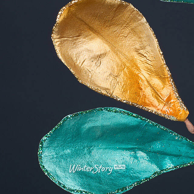 Декоративная ветка Salford Priors 80 см бирюзовая Winter Deco