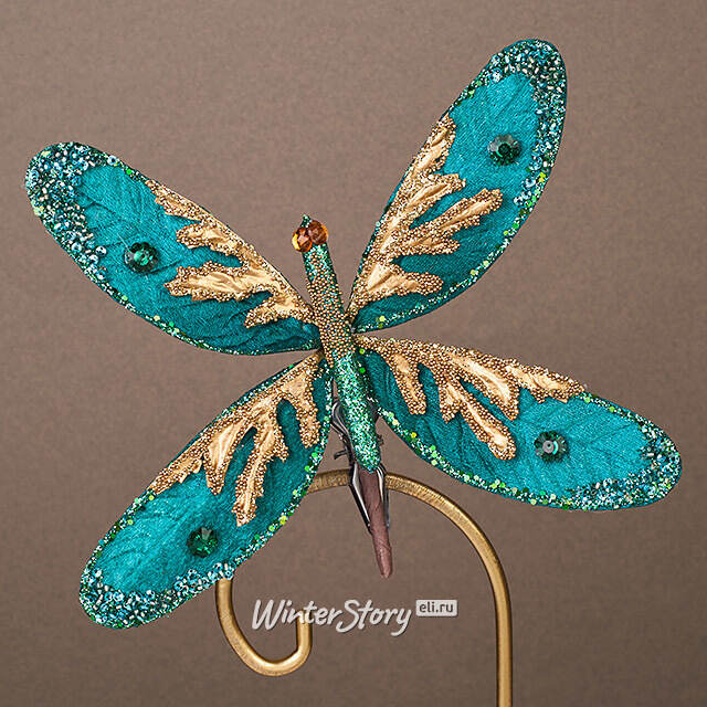 Елочная игрушка Бабочка Felinheli 18 см, клипса Winter Deco