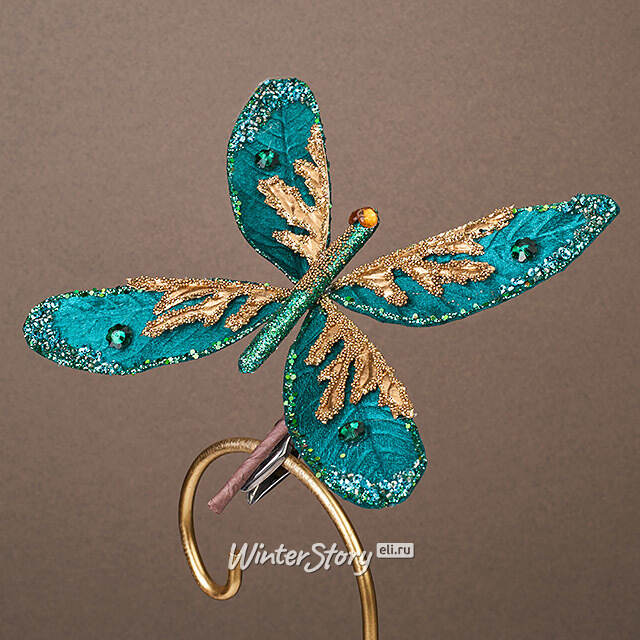 Елочная игрушка Бабочка Felinheli 18 см, клипса Winter Deco