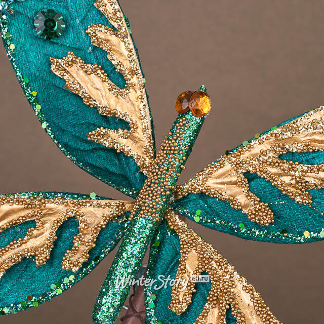 Елочная игрушка Бабочка Felinheli 18 см, клипса Winter Deco