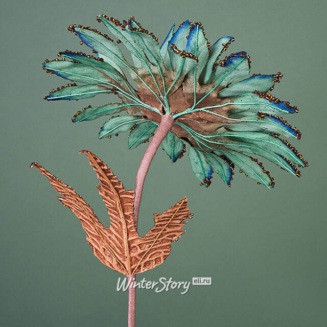 Декоративная ветка Sesto Kalende 45 см изумрудный Winter Deco