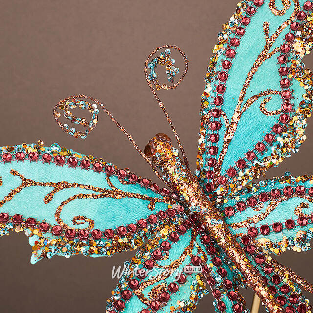 Елочная игрушка Бабочка Verona 30 см, клипса Winter Deco