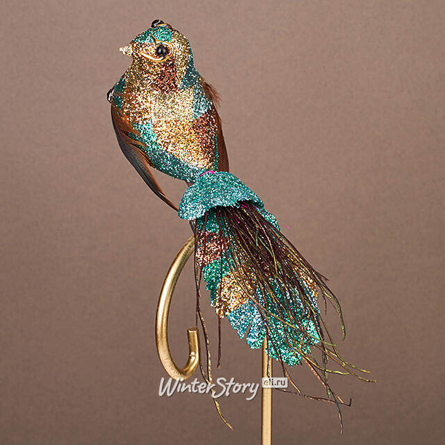 Елочная игрушка Птичка Ферндаун с Молуккских Островов 18 см, клипса Winter Deco