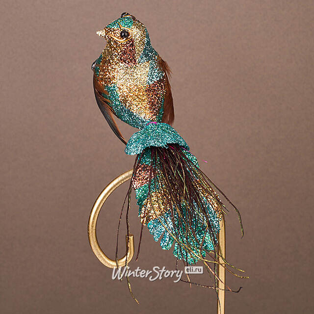 Елочная игрушка Птичка Ферндаун с Молуккских Островов 18 см, клипса Winter Deco