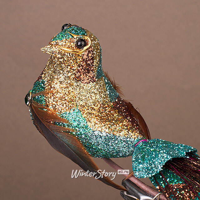 Елочная игрушка Птичка Ферндаун с Молуккских Островов 18 см, клипса Winter Deco