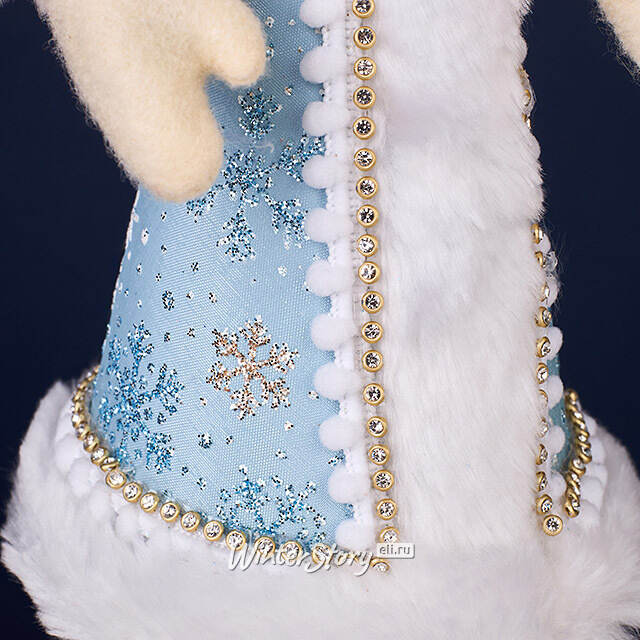 Елочная игрушка Кошка Уорсли в костюме Снегурочки 22 см Winter Deco