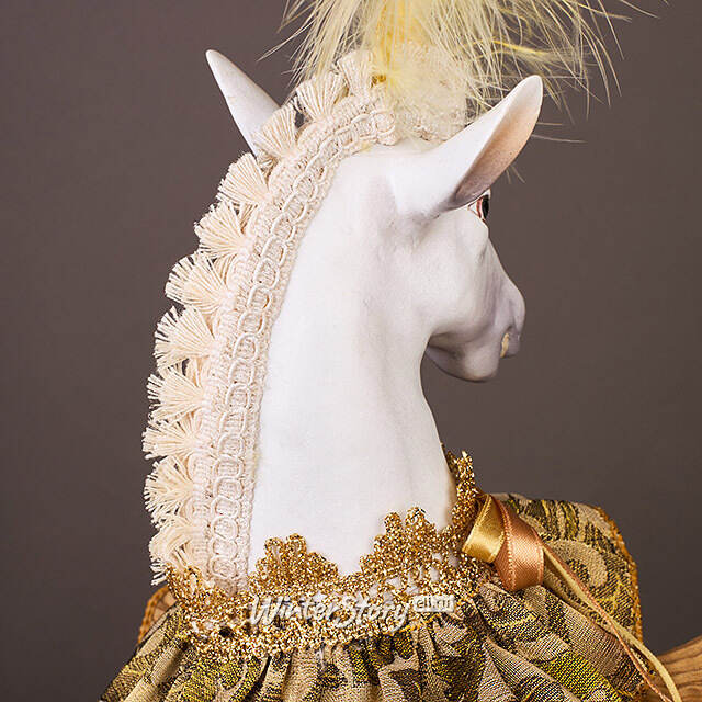 Елочная игрушка Лошадь Марлдон - Королевства Арнор 43 см золотая Winter Deco
