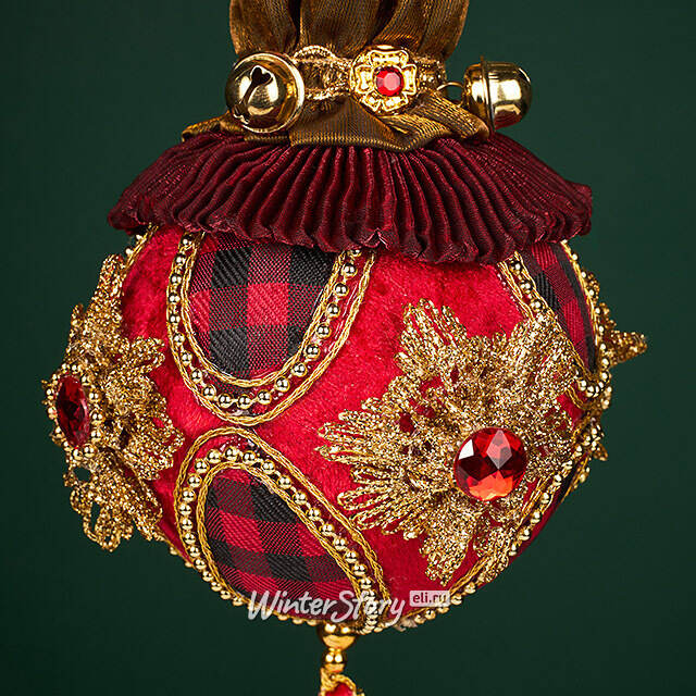 Елочная игрушка Лошадь Бемиджи: Greenwich 48 см, красная Winter Deco