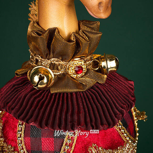 Елочная игрушка Лошадь Бемиджи: Greenwich 48 см, красная Winter Deco