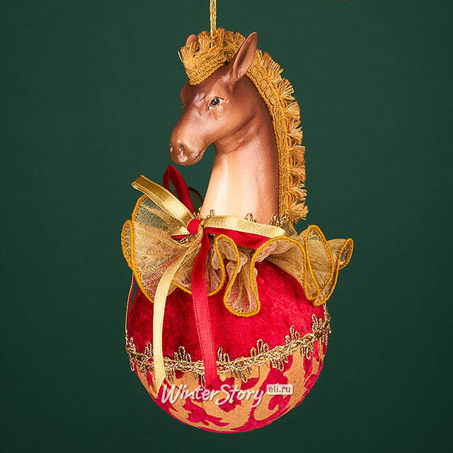 Елочная игрушка Лошадь Ребекка: Horse Ball 20 см Winter Deco