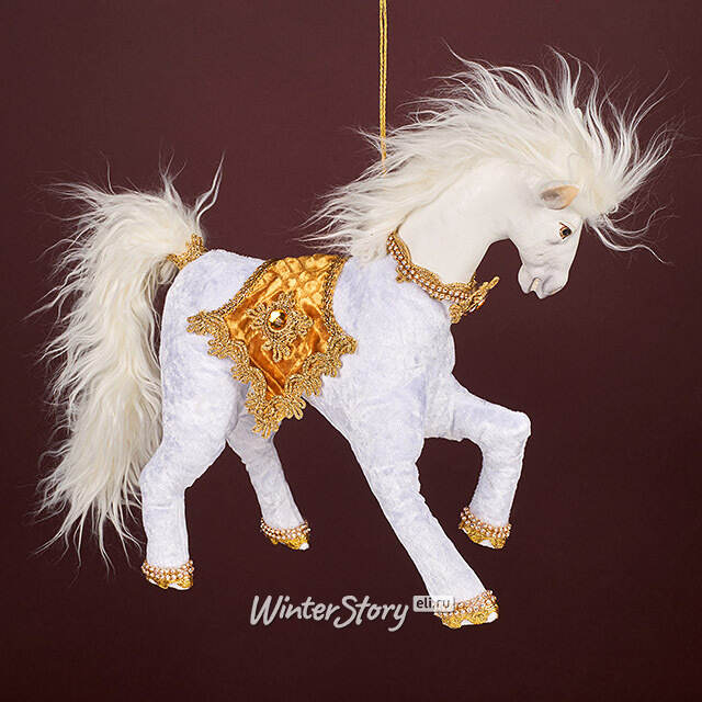 Подвесная игрушка Лошадь Джиссу - Королевство Эребор 30 см Winter Deco