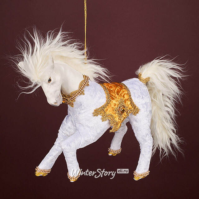 Подвесная игрушка Лошадь Джиссу - Королевство Эребор 30 см Winter Deco