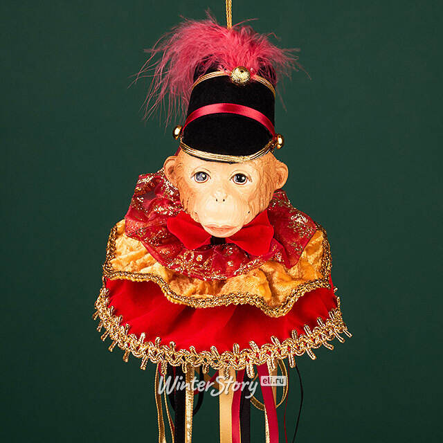 Елочная игрушка Обезьянка Олни - Carnival Monkey 43 см Winter Deco