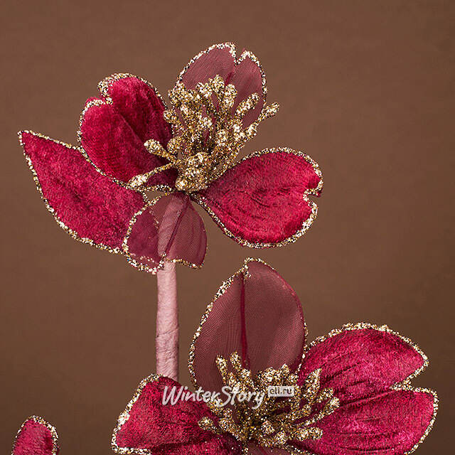 Декоративная ветка Hemel Hempstead 55 см бургунди Winter Deco