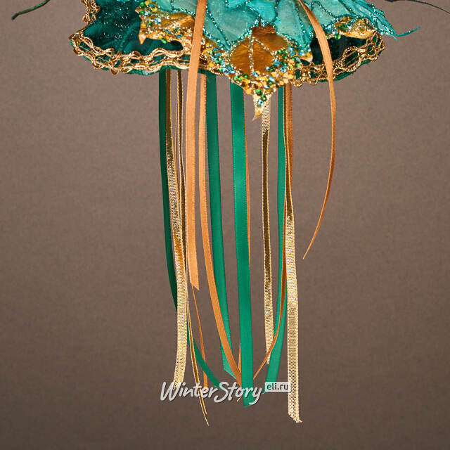 Елочная игрушка Белка - Маркиза Фродшам 30 см изумрудная Winter Deco